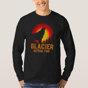 Family Hiking Adventure The Glacier National Park T-Shirt