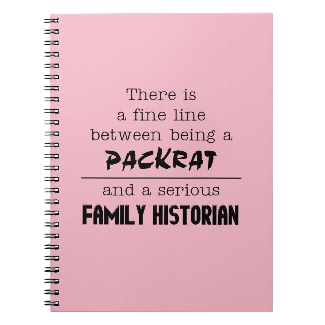 Family Historian Notebook (Customise Your Colour) (Front)