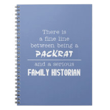 Family Historian Notebook (Customise Your Colour)