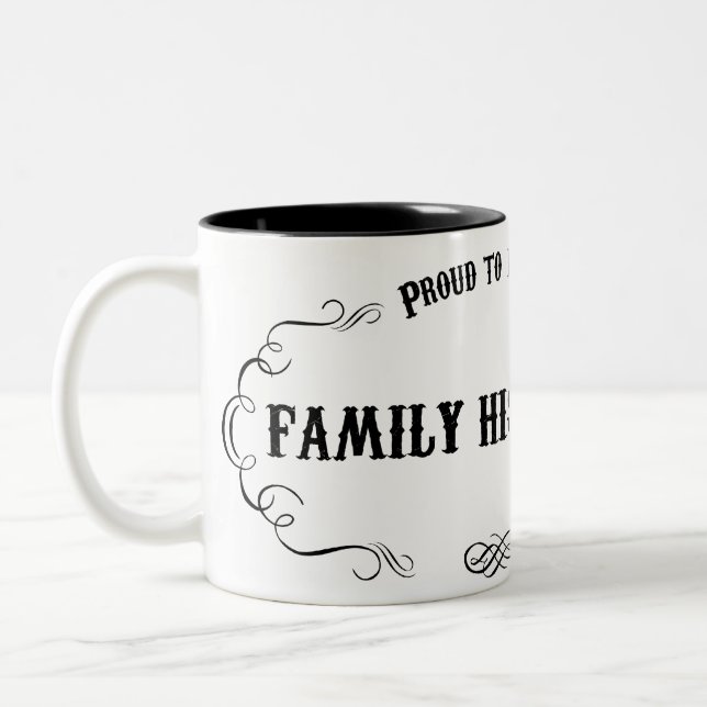 Family Historian Two-Tone Coffee Mug (Left)