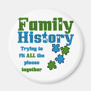 Family History Puzzle Magnet