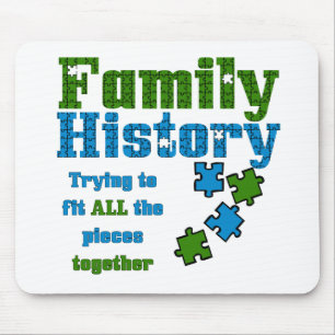 Family History Puzzle Mouse Mat