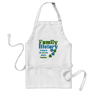 Family History Puzzle Standard Apron