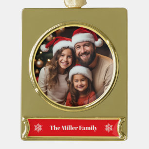 Family Holiday Banner Ornament
