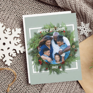 Family Holiday Card Custom Template