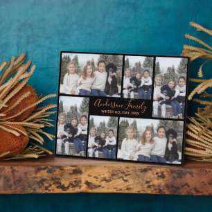 Family Holiday Photo Plaque