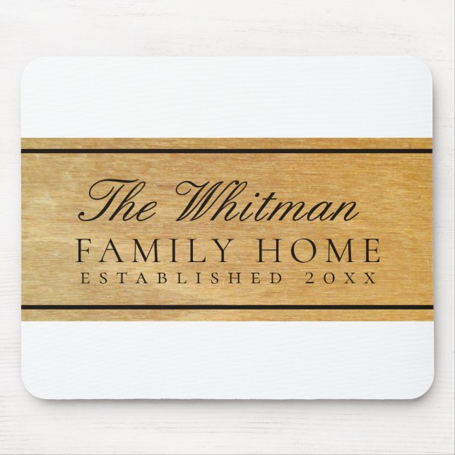 Family Home Mouse Mat (Front)
