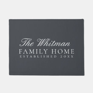 Family Home Slate Grey Doormat
