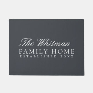 Family Home Slate Grey Doormat