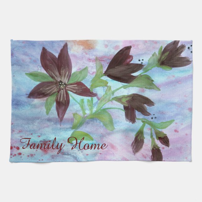 Family Home Tea Towel (Horizontal)