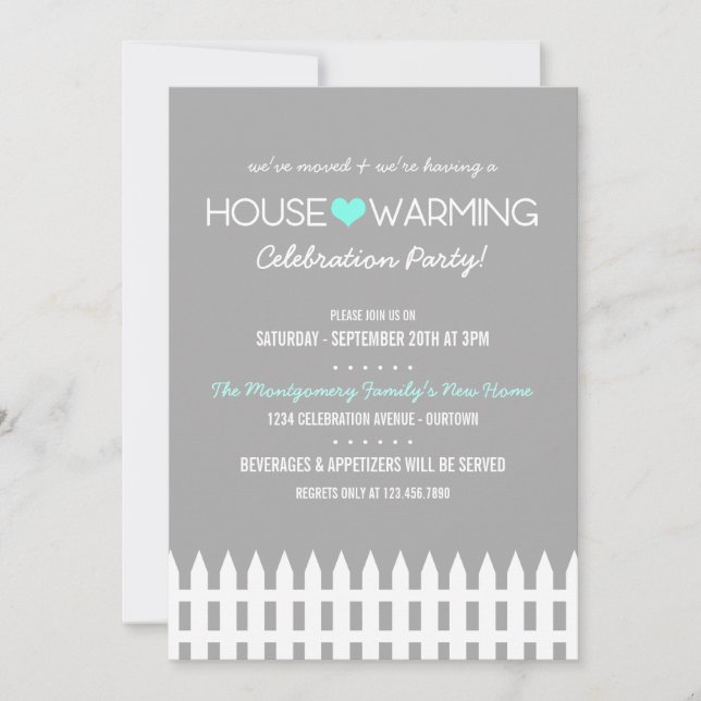 Family Housewarming Party Invitation (Front)