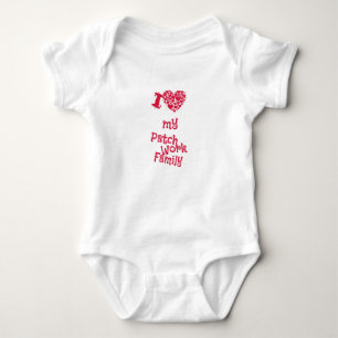 Family - I Love My Patchwork Family Baby Bodysuit