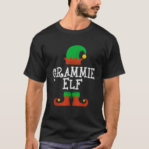 Family I m The Grammie Elf Christmas Matching Paja T-Shirt