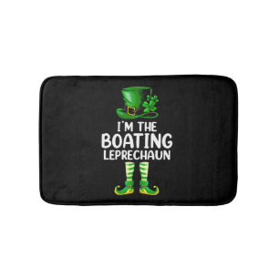 Family I'm The Boating Leprechaun St Patrick's Day Bath Mat
