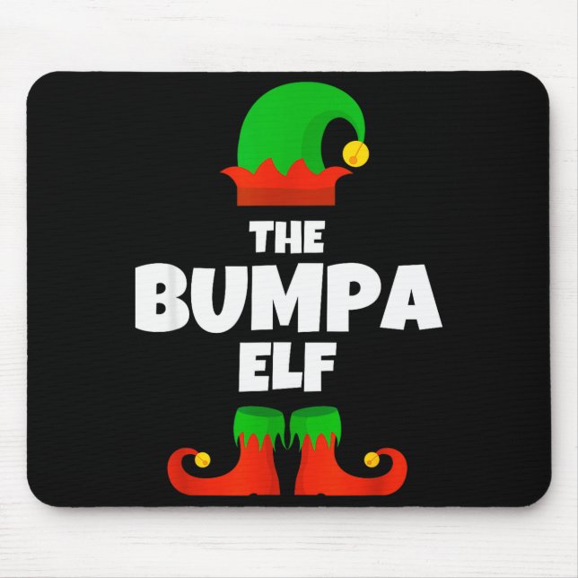Family I'm The Bumpa Elf Christmas Matching Pajama Mouse Mat (Front)