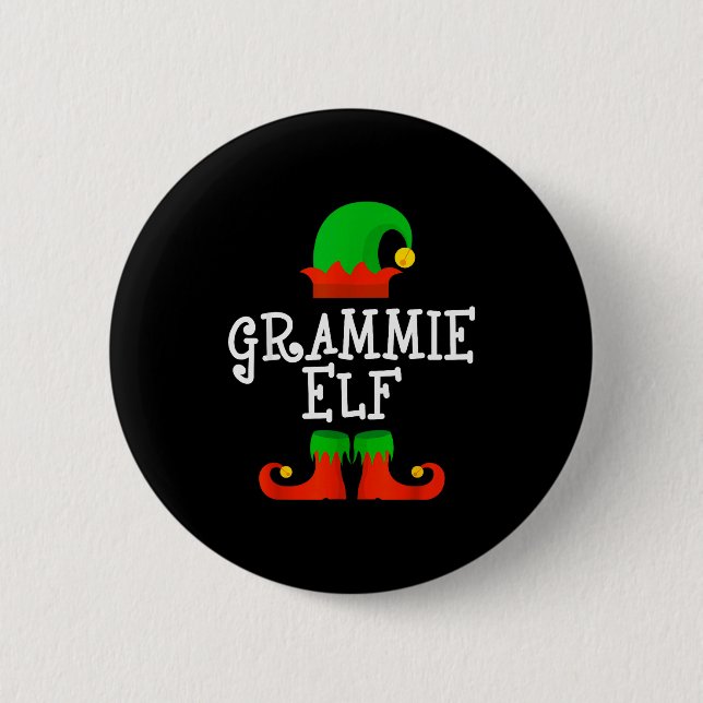 Family I'm The Grammie Elf Christmas Matching Paja 6 Cm Round Badge (Front)