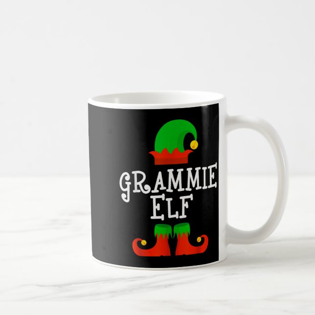 Family I'm The Grammie Elf Christmas Matching Paja Coffee Mug (Right)