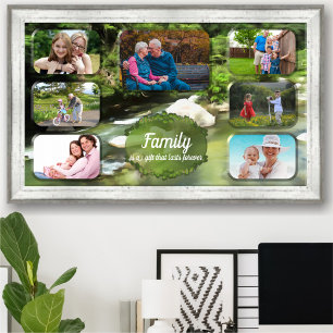 Family is a Gift Collage River 0365 Art Print