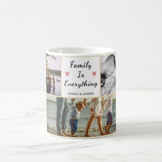 Family Is Everything – Custom 5-Photo Personalised Coffee Mug