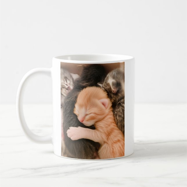 Family Is Everything, Kitten Coffee Mug (Left)