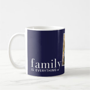 family is everything modern elegant photo gift  coffee mug