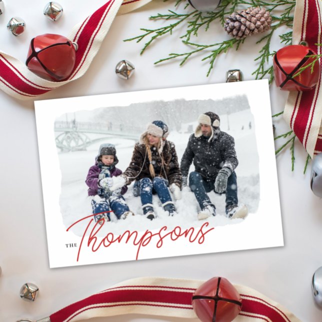 Family is Everything Modern Photo Holiday Card (Creator Uploaded)