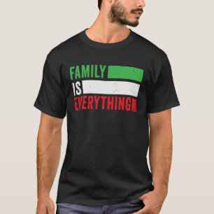Family is Everything Proud Italian Pride Heart Ita T-Shirt