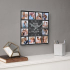 Family Is Everything Quote Photo Collage Black