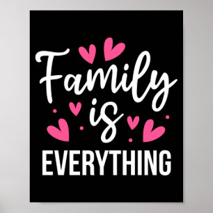 Family is everything reunion sarcastic relatives poster