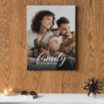Family is everything script custom photo  canvas print<br><div class="desc">Quote "Family is everything" in a modern script and serif typography with a customisable photo. An elegant canvas print for your home office,  family room,  living room,  or master bedroom. A great gift.

Contact info@lddesignloft.com for assistance with this template.</div>