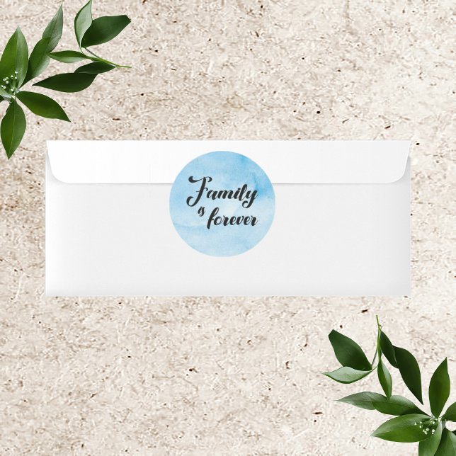 Family Is Forever Classic Round Sticker (Creator Uploaded)