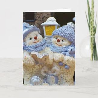 "Family is Forever" Snow Couple Christmas Holiday Card