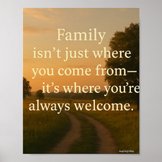Family is Home Poster
