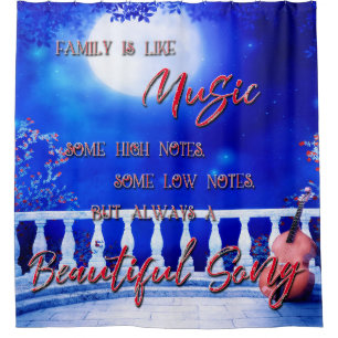 Family is like Music Shower Curtain
