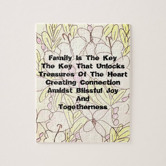 Family Is The Key   Jigsaw Puzzle (Vertical)