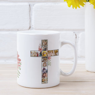 Family Jesus Cross Christian Church Lover Coffee Mug