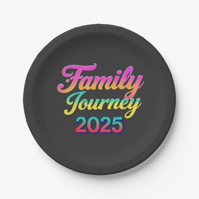 Family Journey 2025 Paper Plate (Front)