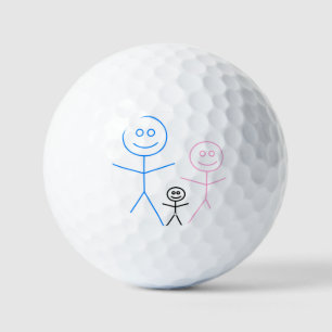 Family   keychain golf balls
