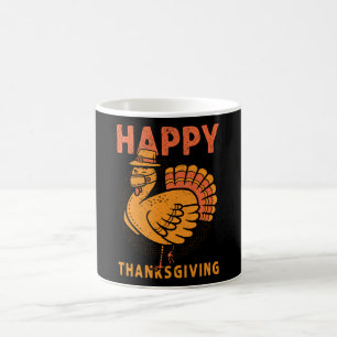Family Kids Matching Happy Thanksgiving Pajama Coffee Mug
