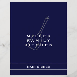 Family Kitchen Main Dish Divider   Navy & White