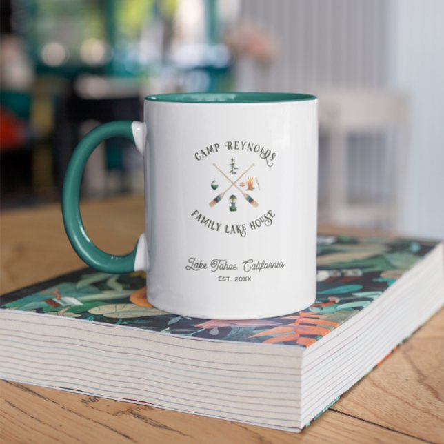 Family Lake House Monogram Mug (Creator Uploaded)
