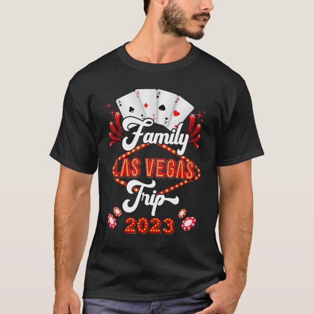 Family Las Vegas Trip 2023 Family Squad Vacation M T-Shirt (Front)