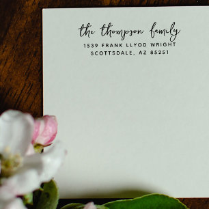 Family Last Name Custom Return Address Stamp