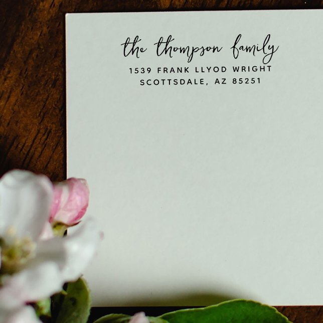 Family Last Name Custom Return Address Stamp (Creator Uploaded)