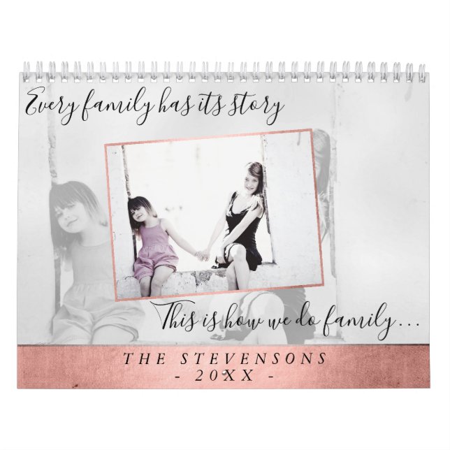 Family Life | Coral Year in Pictures | 12 Photo Calendar (Cover)