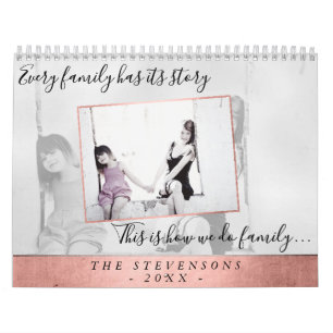 Family Life   Coral Year in Pictures   12 Photo Calendar