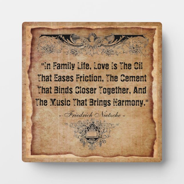 Family Life Plaque (Front)