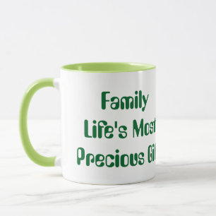 Family, Lifes Precious Gift Green Combo Coffee Mug