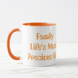 Family Lifes Precious Gift Orange Combo Coffee Mug