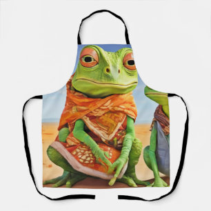 Family Lizard Artwork Apron